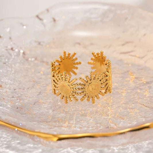 Golden Dawn Sun Ring - Calilo Australia