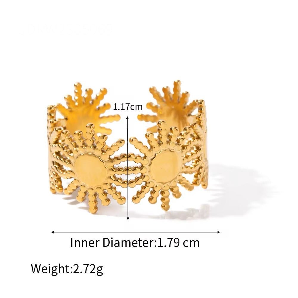 Golden Dawn Sun Ring - Calilo Australia