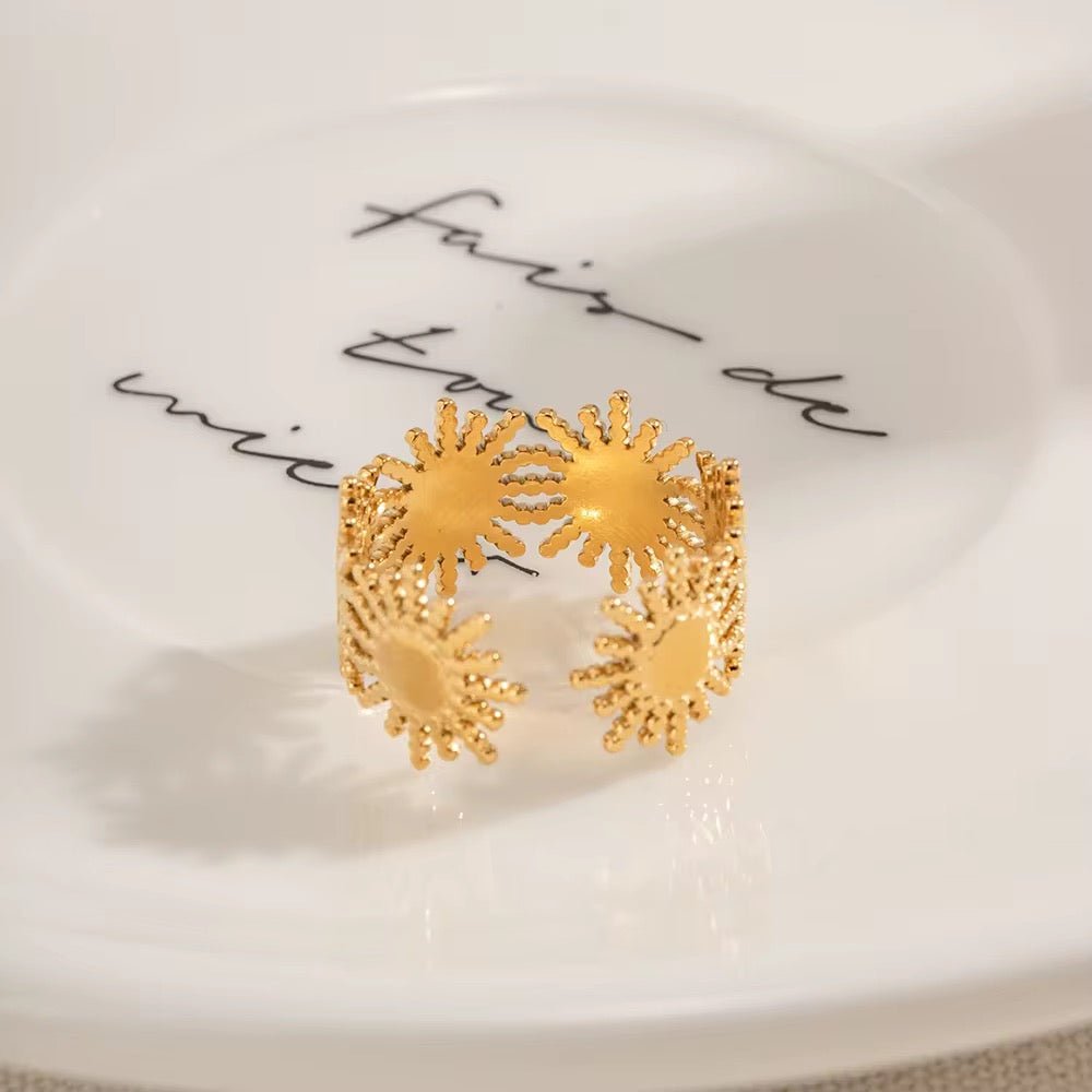 Golden Dawn Sun Ring - Calilo Australia