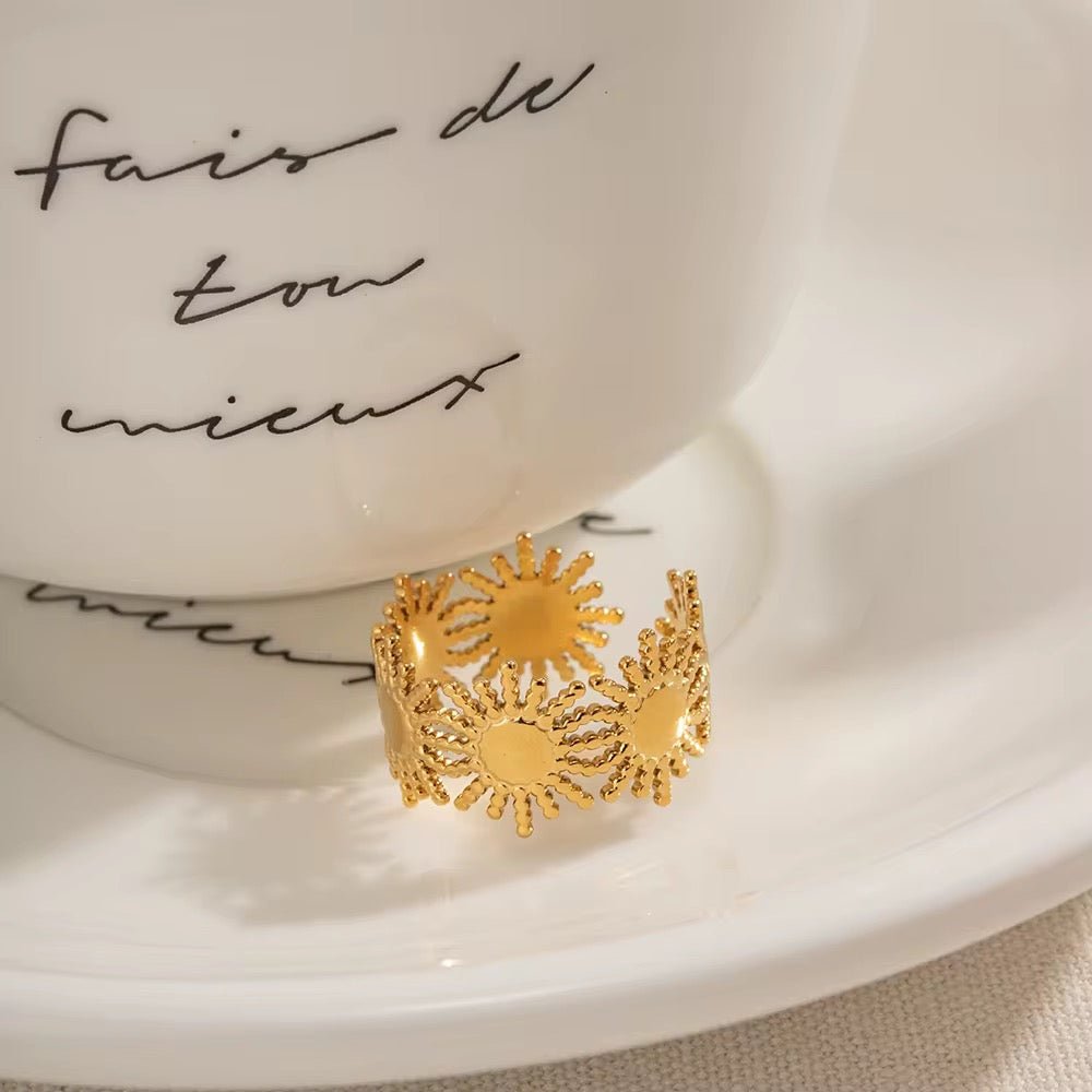 Golden Dawn Sun Ring - Calilo Australia