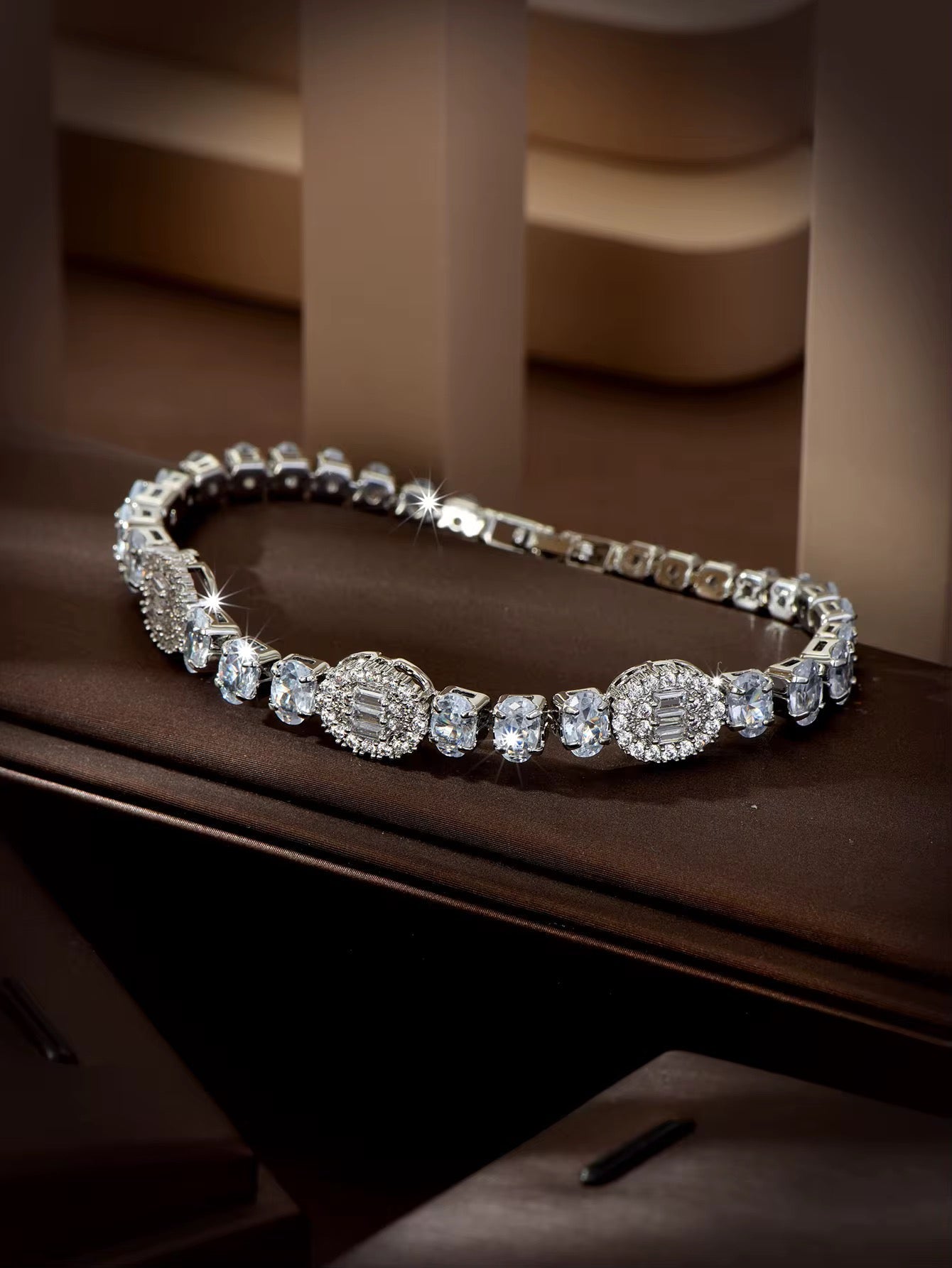 Isabella Grace Cubic Zirconia Bridal Bracelet - Calilo Australia