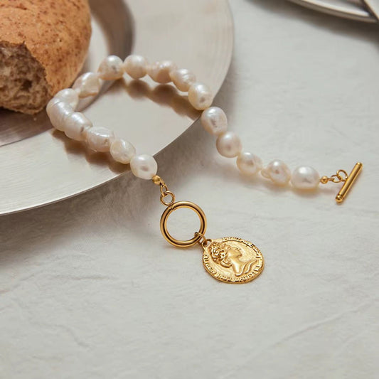 Liora Pearl & Coin Charm Duo - Calilo Australia