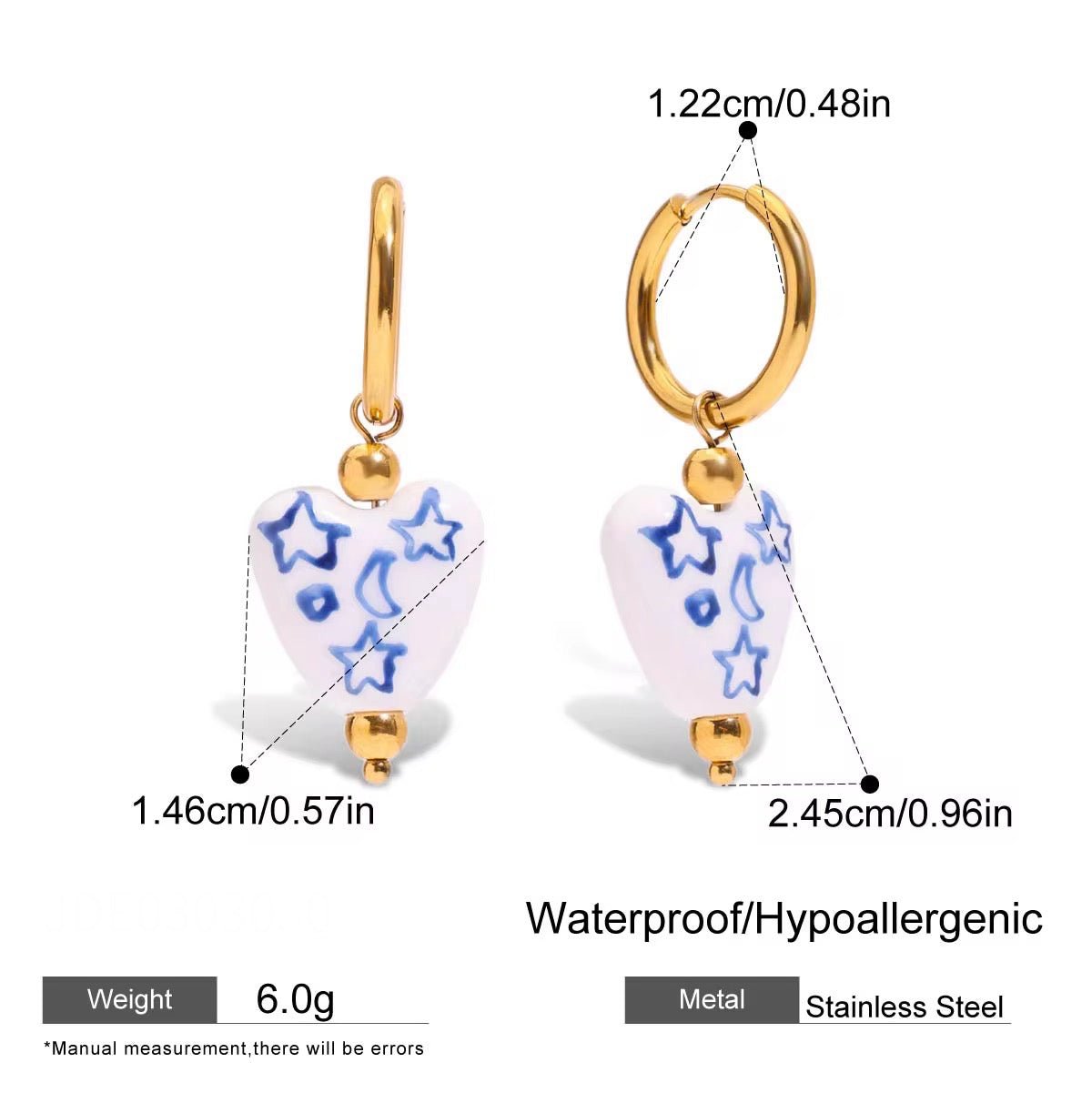 Lumière Vintage Ceramic Earrings - Calilo Australia