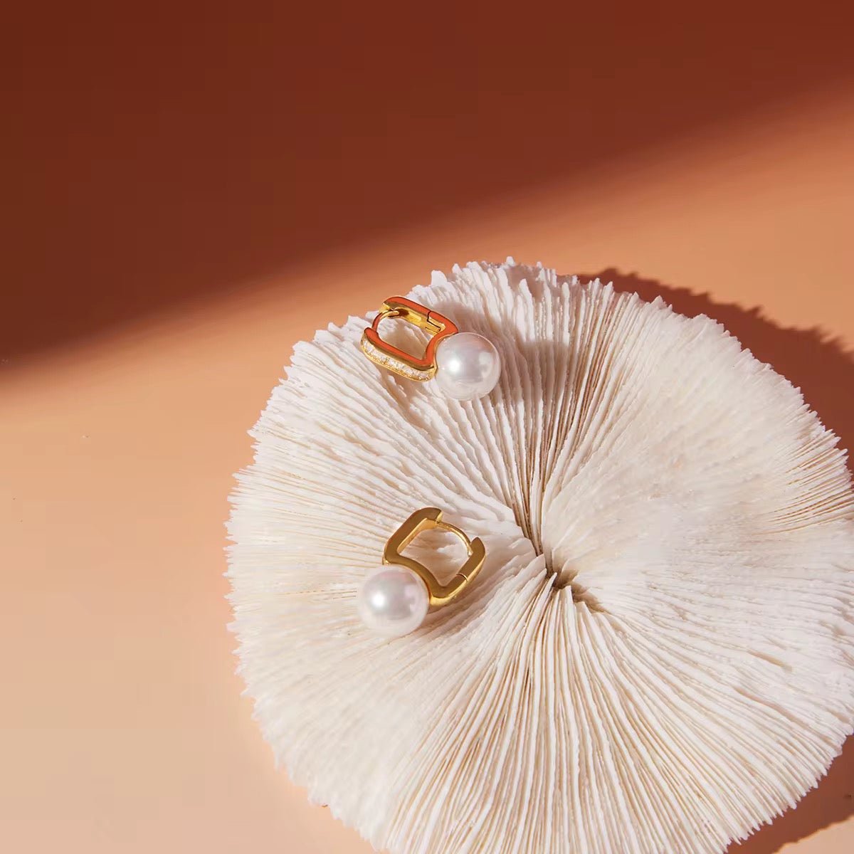 Luna Pearl & Zircon Earrings - Calilo Australia