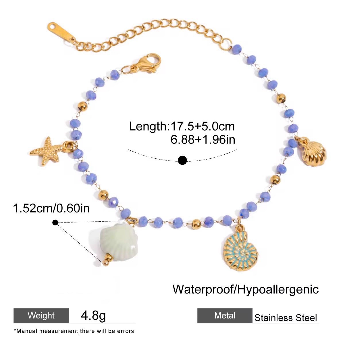 Marina Seashell Charm Bracelet - Calilo Australia