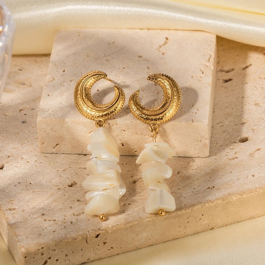 Nava Shell Earrings - Calilo Australia