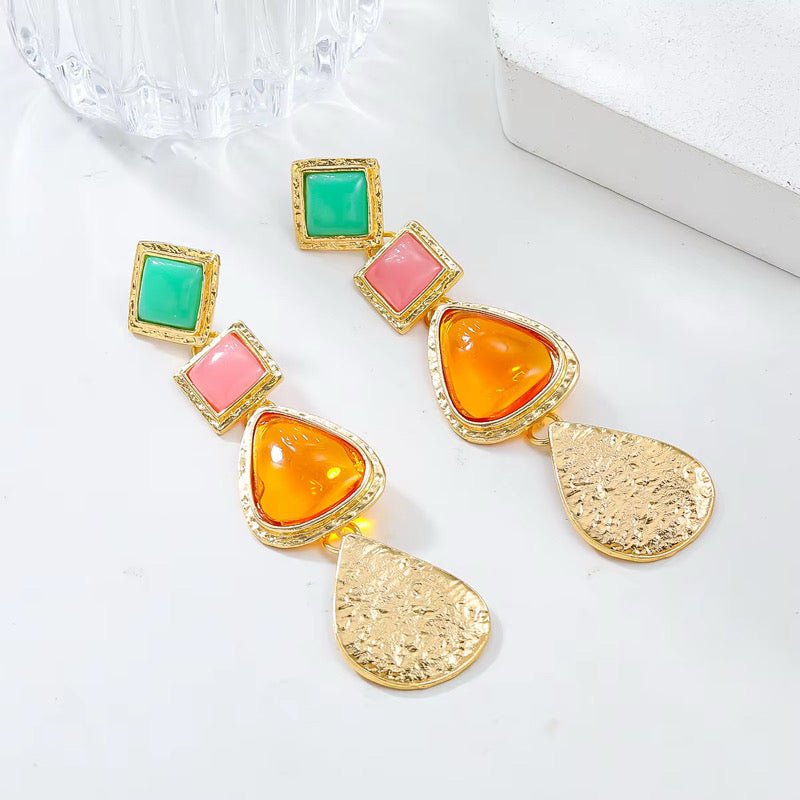 Renee Multicolour Drop Earrings - Calilo Australia
