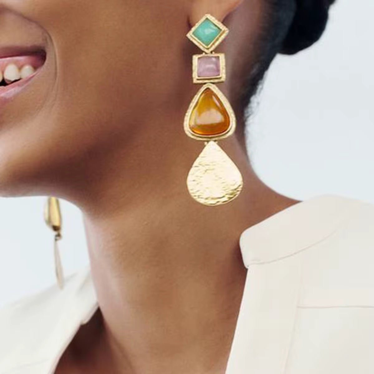 Renee Multicolour Drop Earrings - Calilo Australia