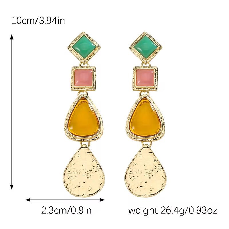 Renee Multicolour Drop Earrings - Calilo Australia