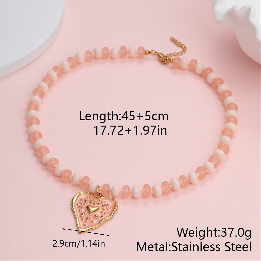 Rosé Amour Necklace - Calilo Australia