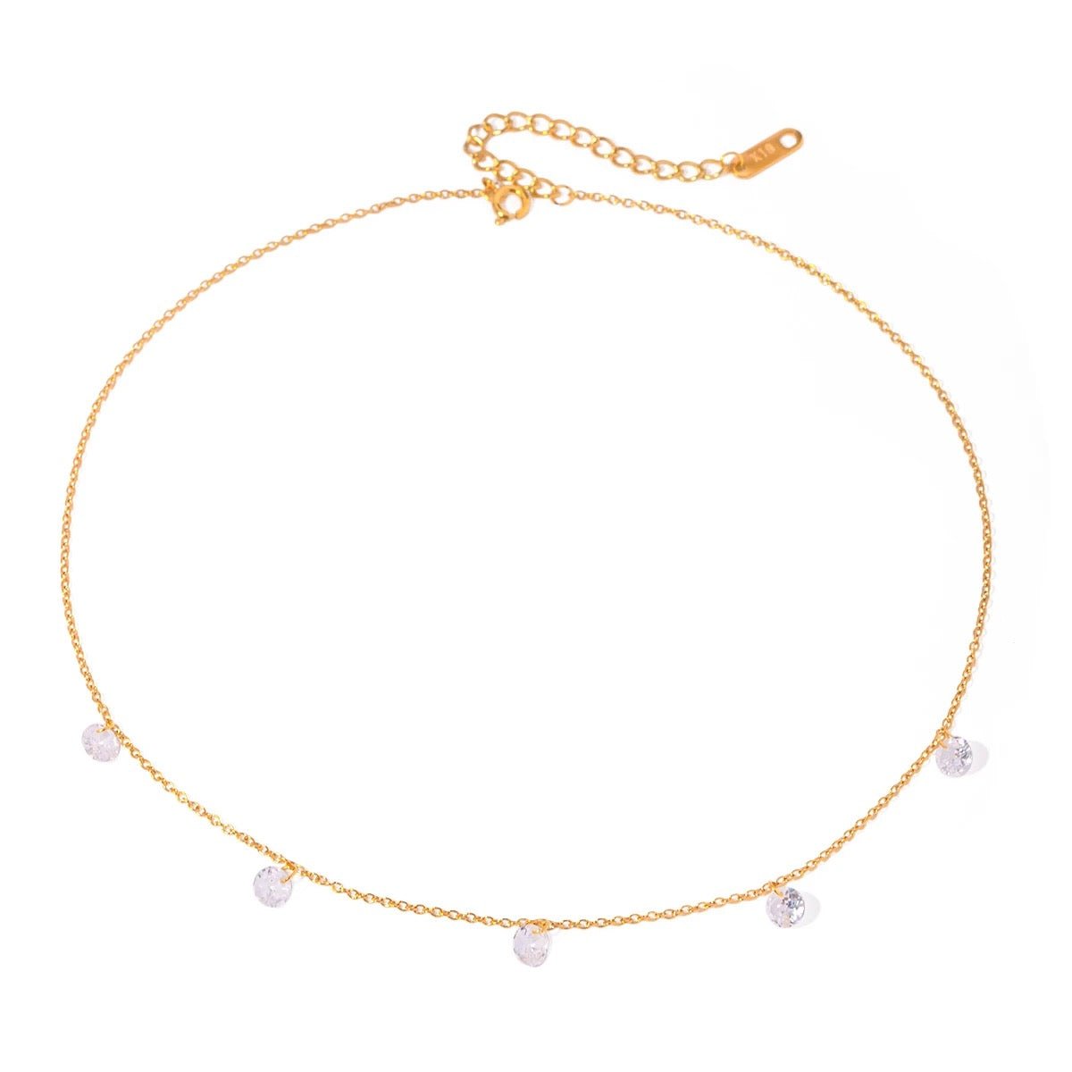 Rose Zircon Necklace - Calilo Australia