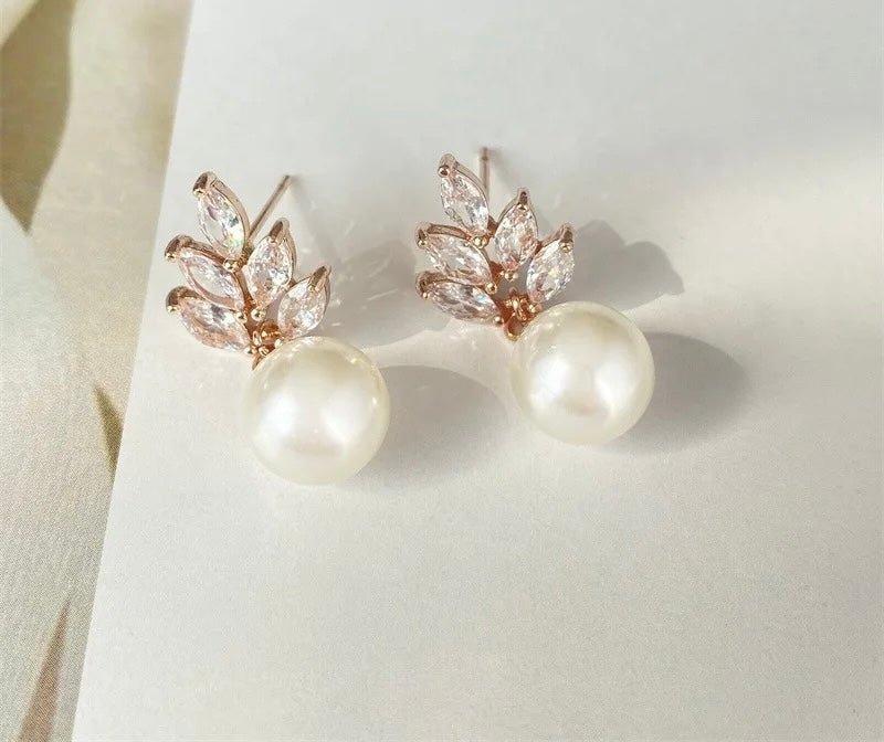 Sandra Pearl Drop Earrings - Calilo Australia