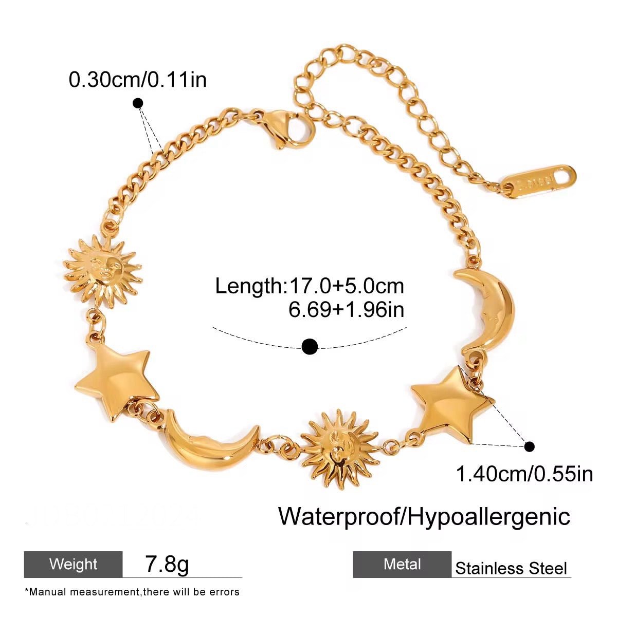 Selene Gold Bracelet - Calilo Australia