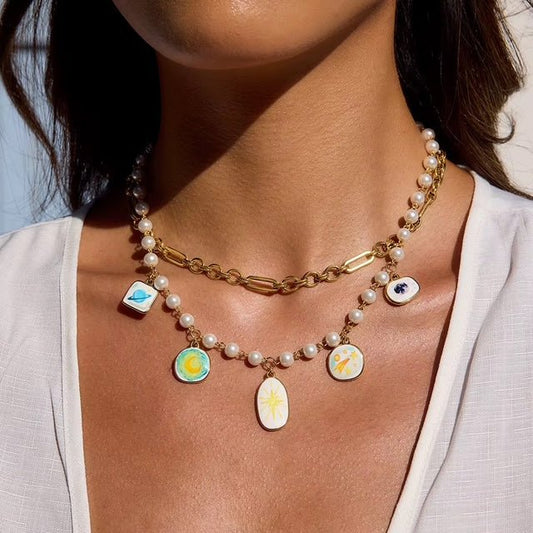 Seraphina Celestial Necklace - Calilo Australia