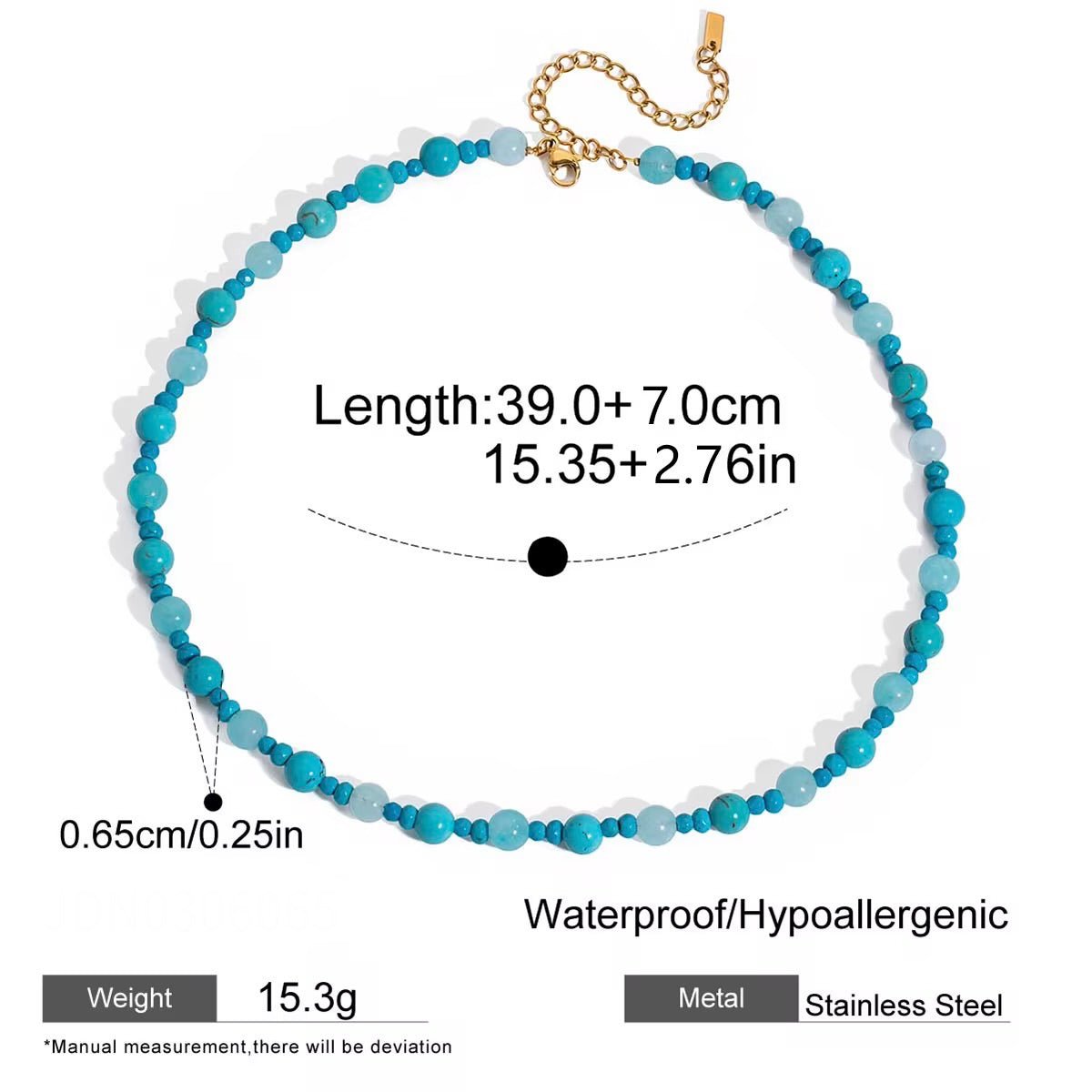 Sienna Turquoise Beaded Necklace - Calilo Australia