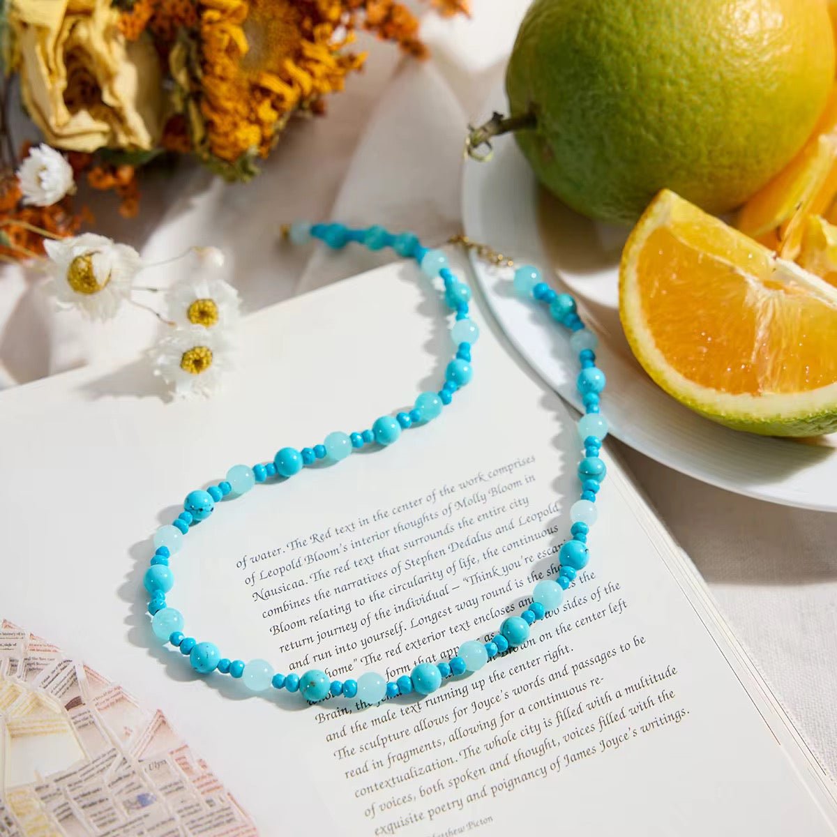 Sienna Turquoise Beaded Necklace - Calilo Australia