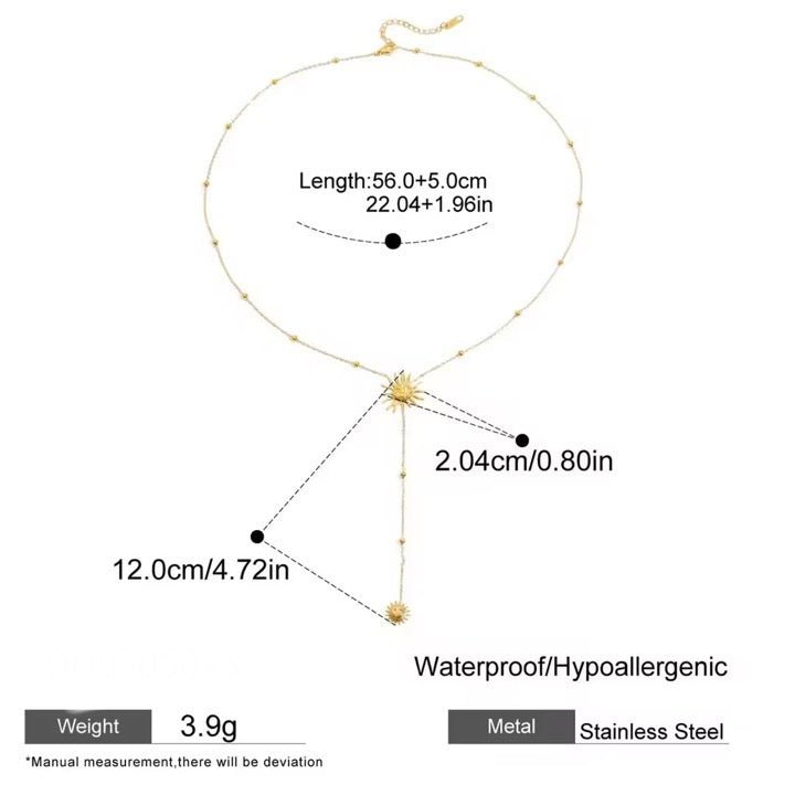 Solara Sun Necklace - Calilo Australia