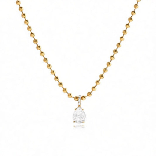 Sophia Zircon Drop Necklace - Calilo Australia