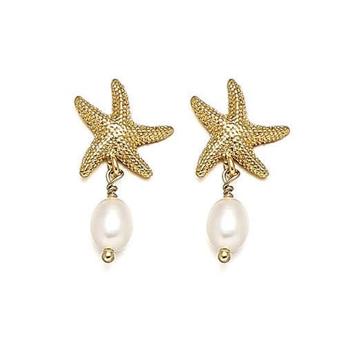Starfish Pearl Earrings - Calilo Australia