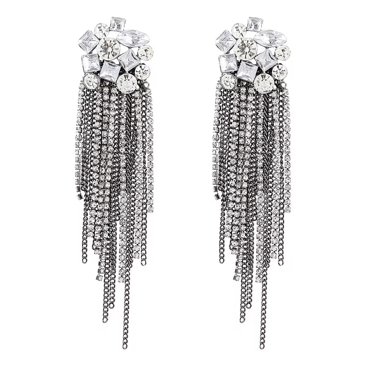 The Aurora Luxe Rhinestone Statement Earrings - Calilo Australia