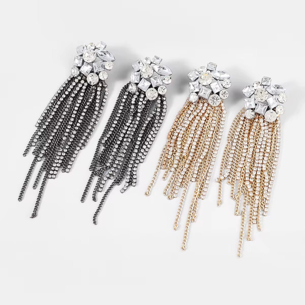 The Aurora Luxe Rhinestone Statement Earrings - Calilo Australia