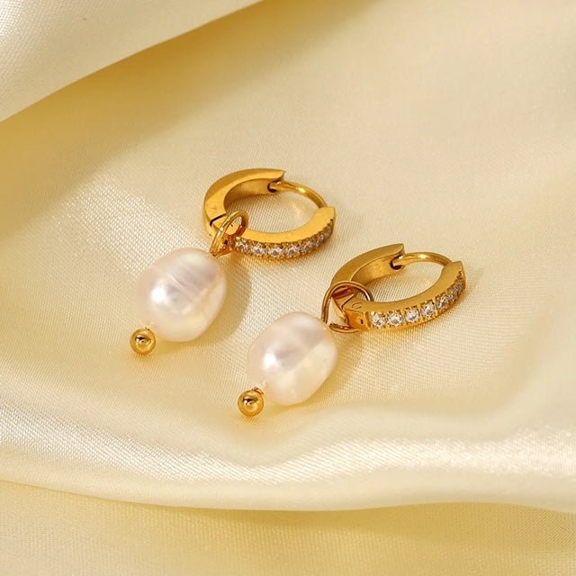 Toda Pearl Drop Earrings - Calilo Australia