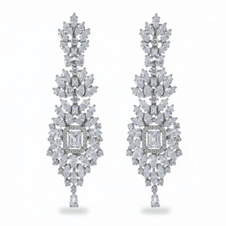 Valencia Royale Cubic Zirconia Bridal Earrings - Calilo Australia