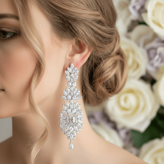 Valencia Royale Cubic Zirconia Bridal Earrings - Calilo Australia