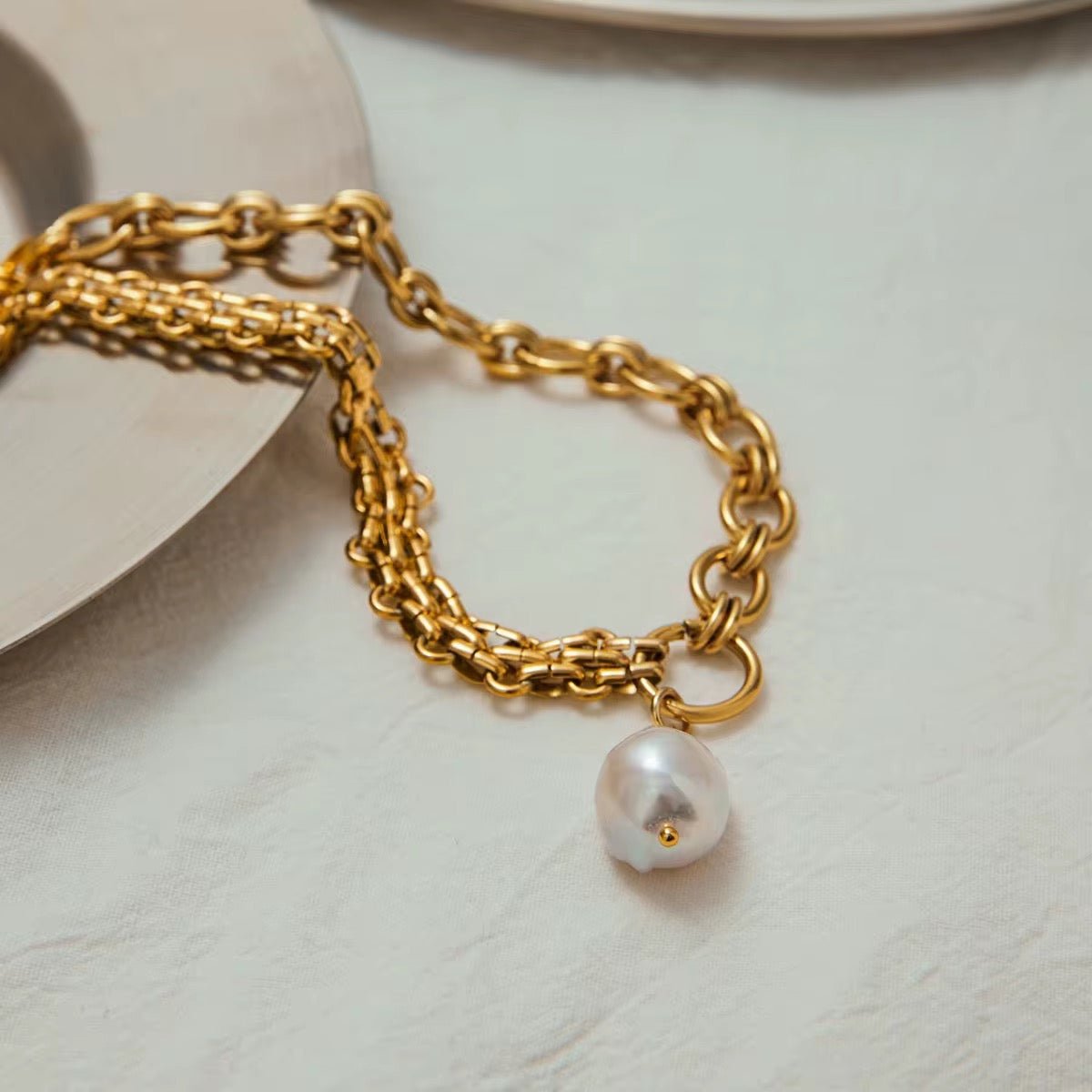 Victoria Pearl Drop Necklace - Calilo Australia