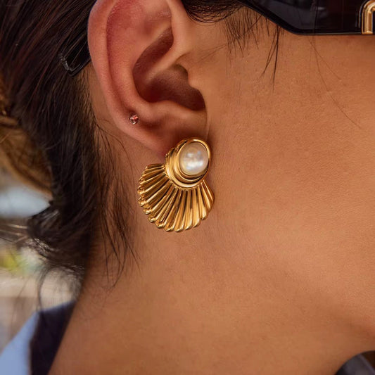 Zoe Pearl Earrings - Calilo Australia