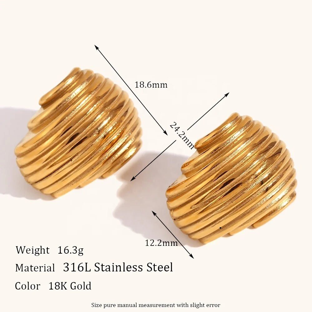 Amaira Gold Earrings - Coco & Cali