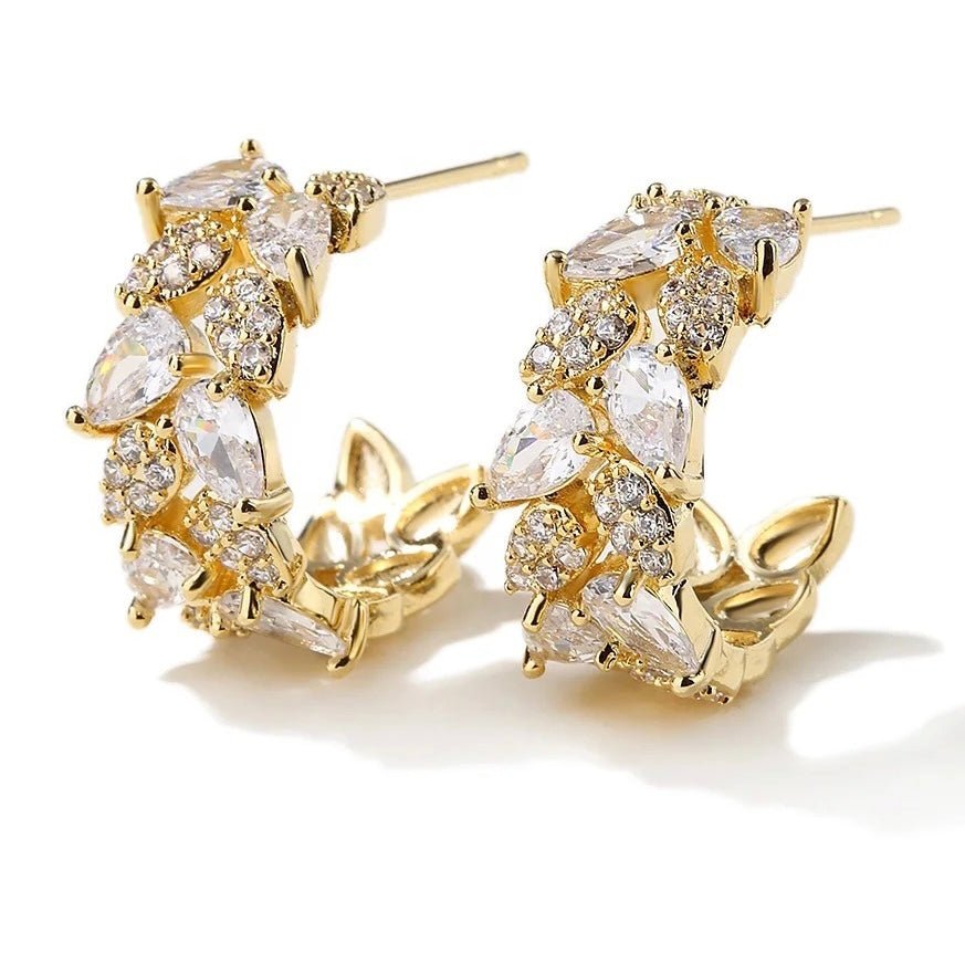 Amelia Gold Earrings - Coco & Cali