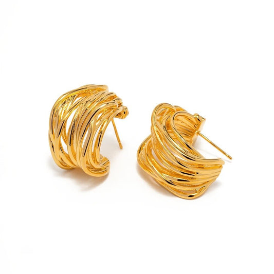 Amelia Gold Earrings - Coco & Cali