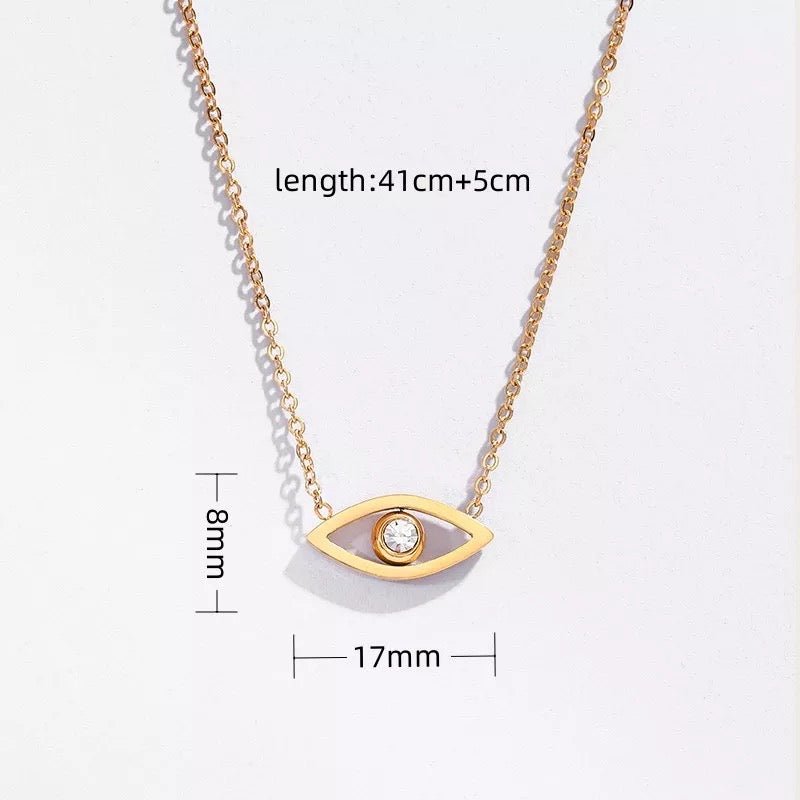 Ana Evil Eye Pendant Necklace - Coco & Cali