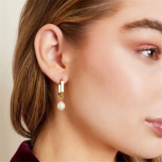 Claire Pearl Drop Earrings - Coco & Cali