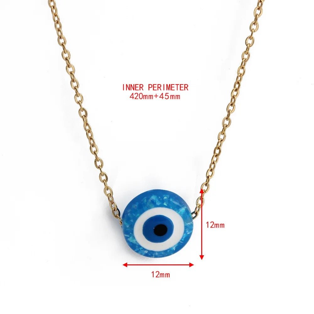 Hamsa Evil Eye Pendant - Coco & Cali