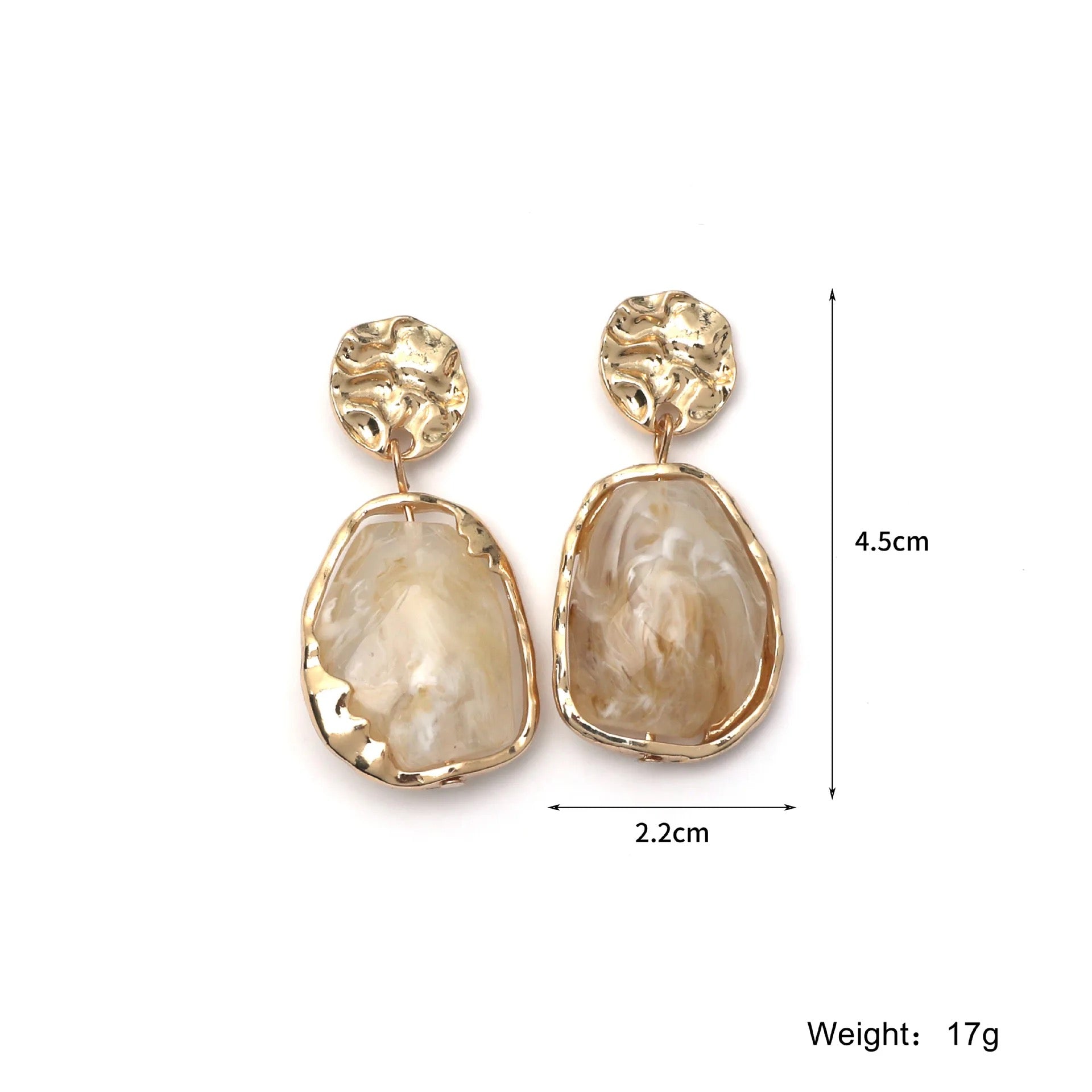 Lydia Gold Earrings - Coco & Cali