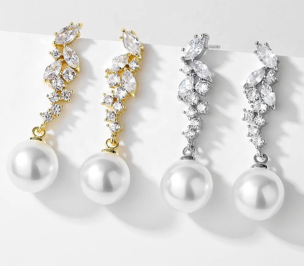 Ruth Pearl Drop Earrings - Coco & Cali