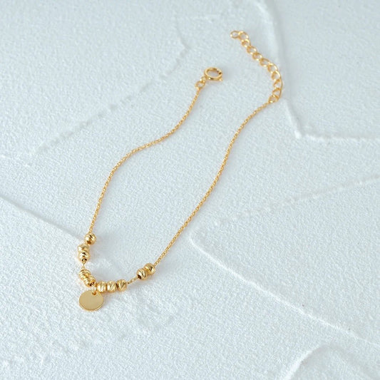 Sarah Disc Gold Bracelet - Coco & Cali