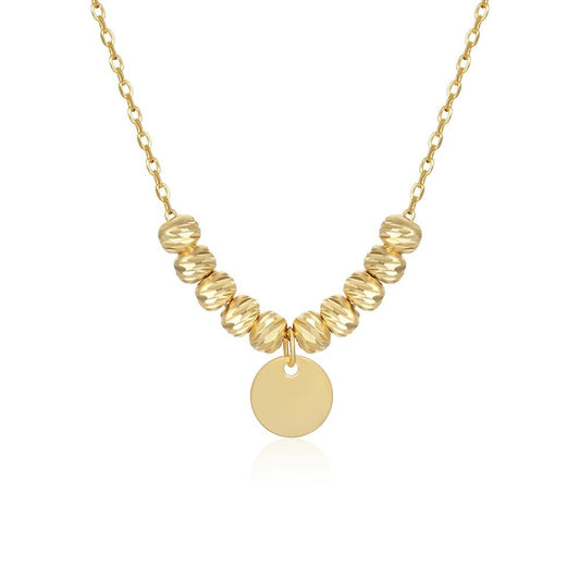 Sarah Disc Gold Necklace - Coco & Cali