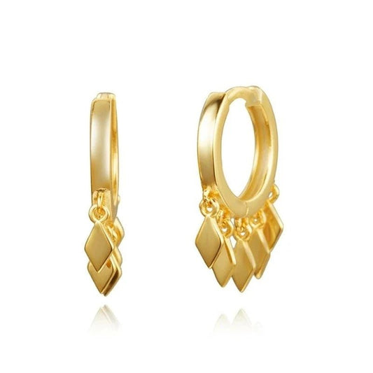 Sarah Gold Earrings - Coco & Cali