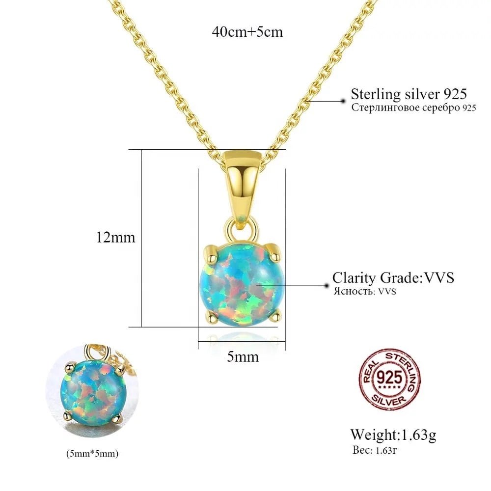 Sylvia Opal Necklace - Coco & Cali